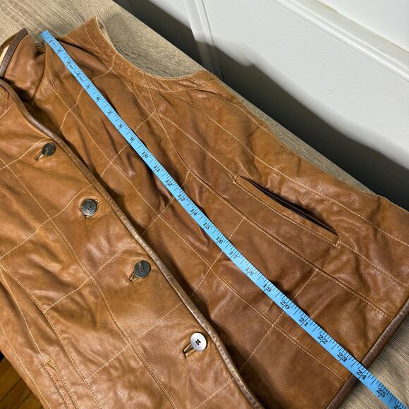 Lone Pine American Made Leather Cashmere Wool Womens Vest Medium - Picture 12 of 12